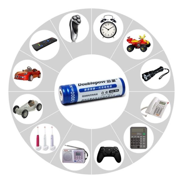 Double power AA 1200mAh NiMH Rechargeable Battery (2pcs) - Image 4
