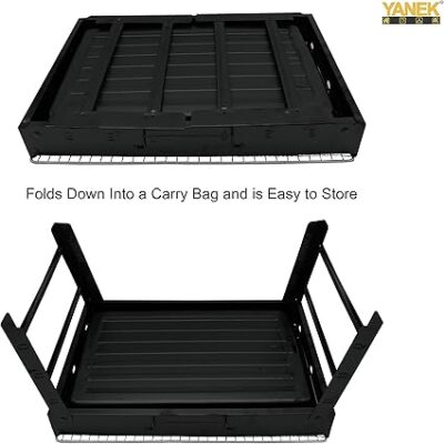 Portable BBQ Grill with Foldable Stand Stainless Steel Construction - Image 4